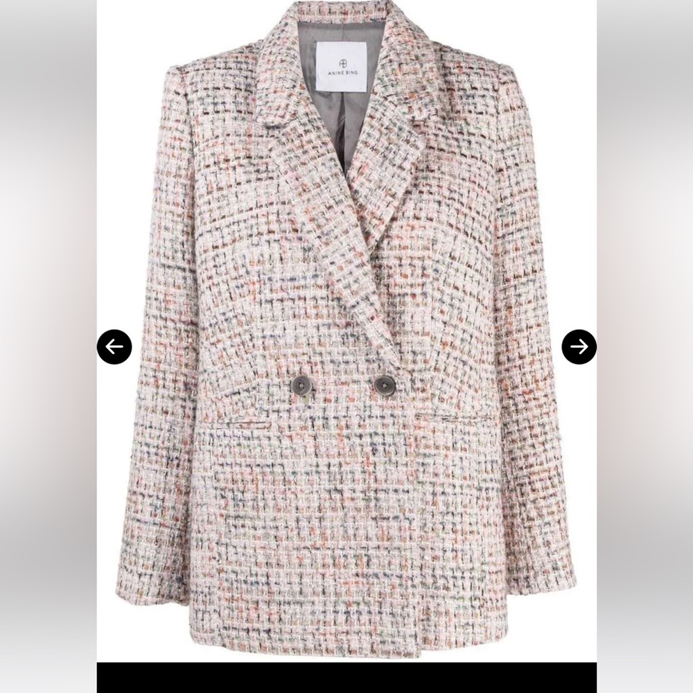 Anine Bing Tweed Blazer
